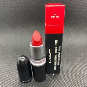 BUY ONE GET ONE FREE!OUT OF DATE! OLD PACKAGING M.A.C Ruby Woo Matte Lipstick 💄